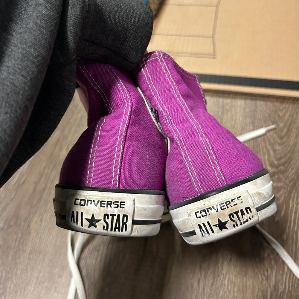 Magenta High Top Converse